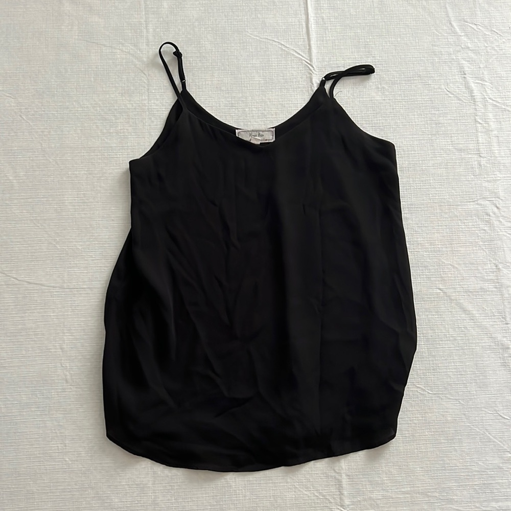 Hippie Rose black spaghetti strap tank